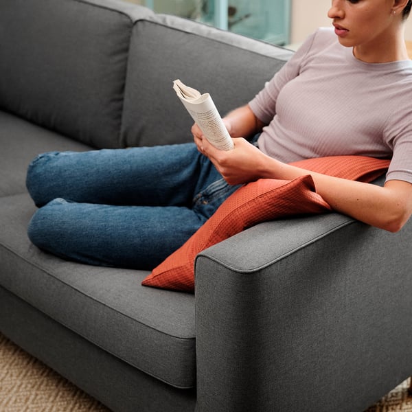 PÄRUP 2-seater sofa - Grey Vissle ,