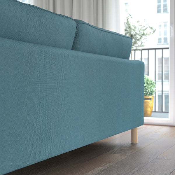 PÄRUP - 3-seater sofa, Fridtuna blue dark grey