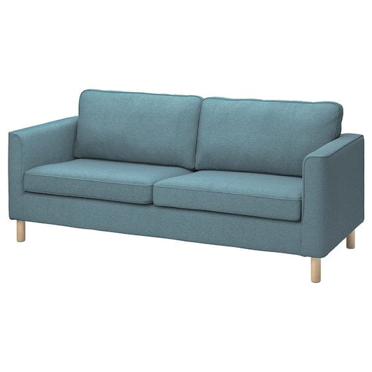 Ikea PÄRUP - 3-seater sofa, Fridtuna blue dark grey