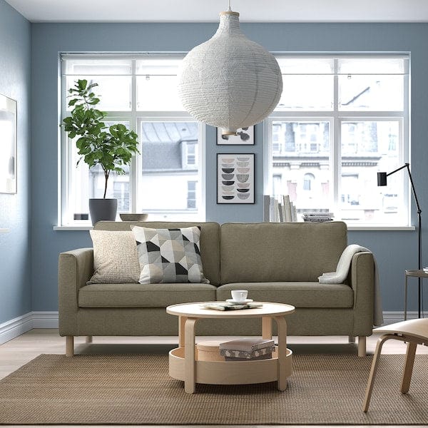 Ikea PÄRUP - Divano a 3 posti, Fridtuna grigio tortora
