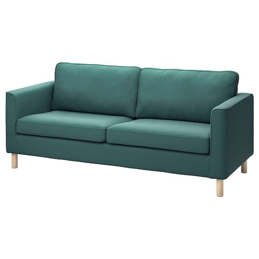 Ikea PÄRUP - 3-seater sofa, Kelinge gray-turquoise