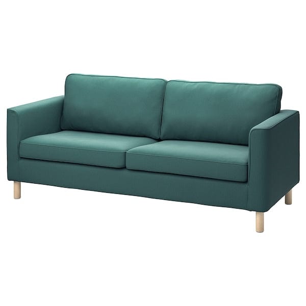 PÄRUP - 3-seater sofa, Kelinge gray-turquoise
