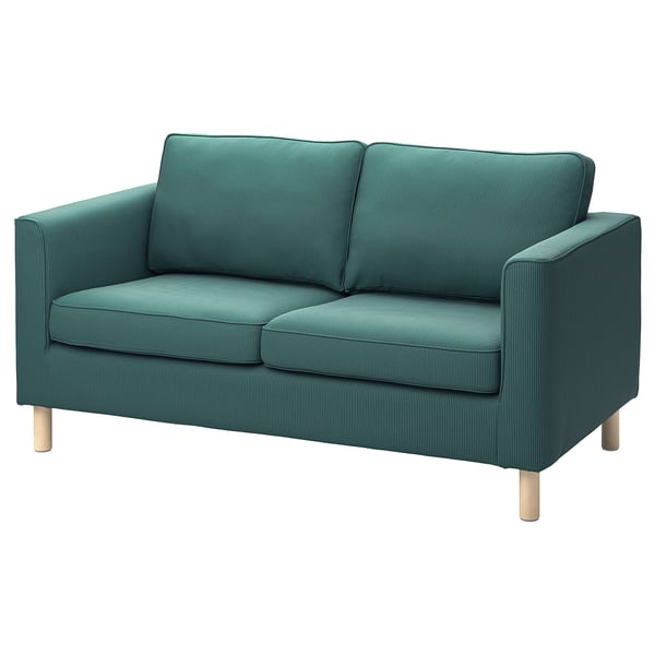 PÄRUP cover for 2-seat sofa, Kelinge grey-turquoise