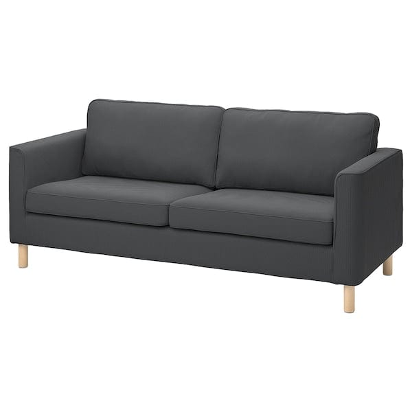 Ikea PÄRUP - 3-seater sofa slipcover, Kelinge anthracite