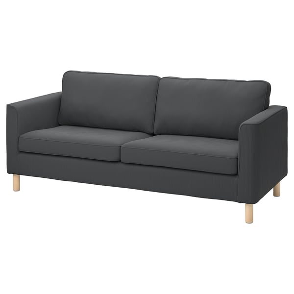 PÄRUP cover for 3-seat sofa, Kelinge anthracite
