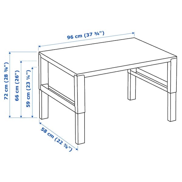 Ikea PÅHL/ÖRFJÄLL - Desk and chair, white/light green