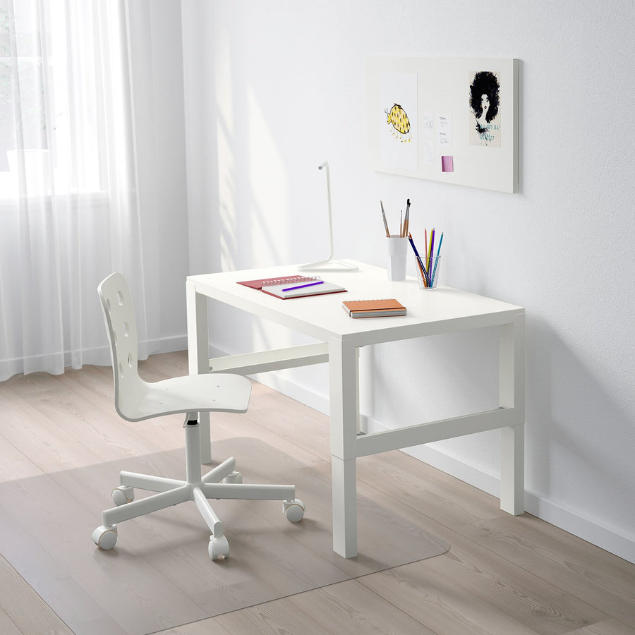 PÅHL desk, height adjustable white, 96x58 cm
