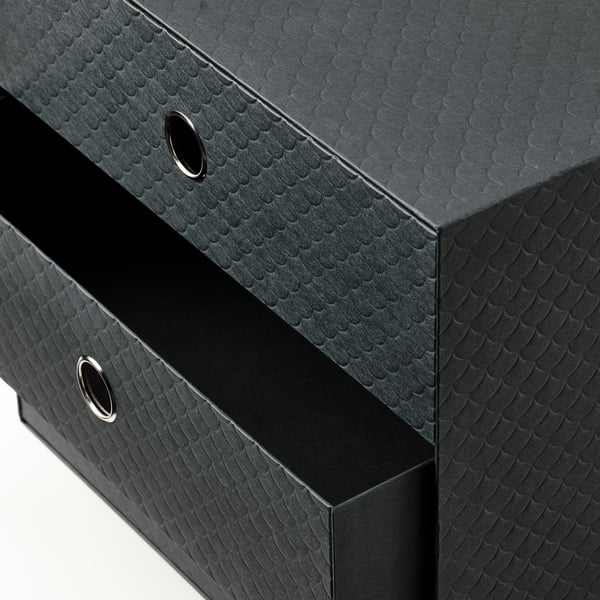 PALLRA mini chest with 3 drawers, black