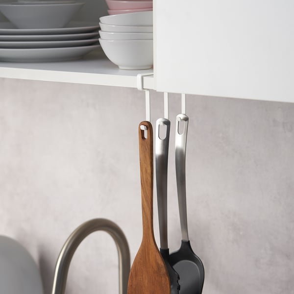 PÅLYCKE clip-on hook rack, 12x1 cm