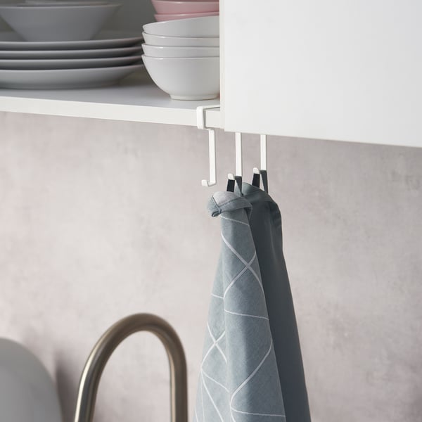 PÅLYCKE clip-on hook rack, 12x1 cm