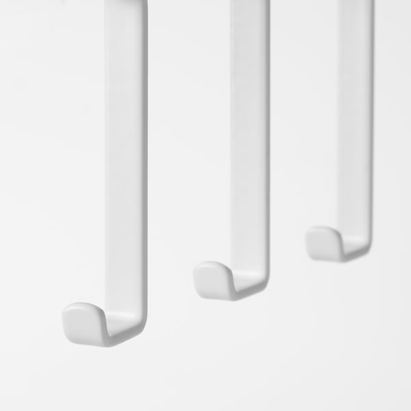 PÅLYCKE clip-on hook rack, 12x1 cm