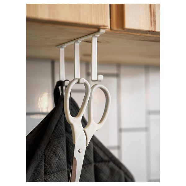 PÅLYCKE clip-on hook rack, 12x1 cm
