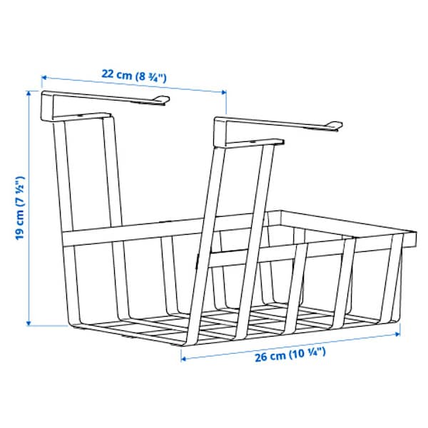 PÅLYCKE - Clip-on basket, 22x26x19 cm