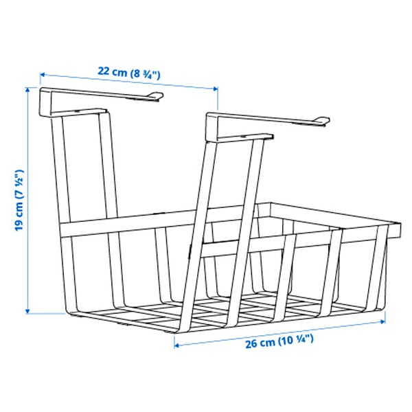 PÅLYCKE clip-on basket, 22x26x19 cm