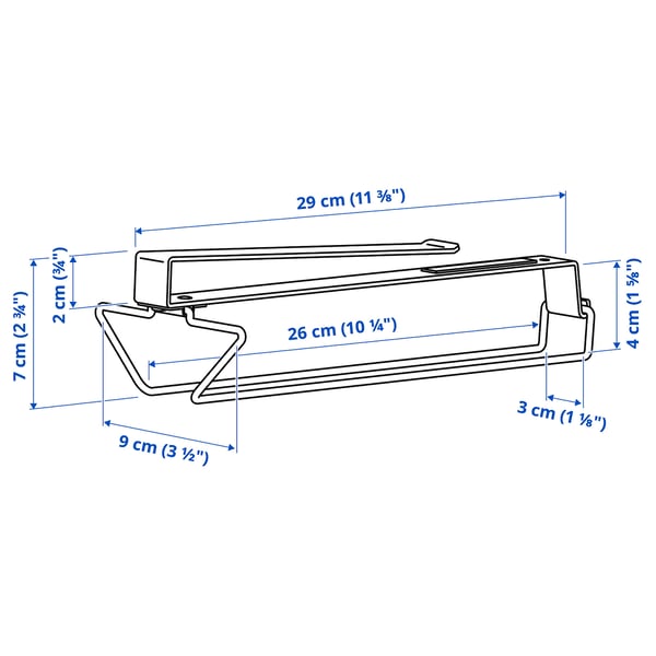 PÅLYCKE clip-on multi-purpose rack, anthracite