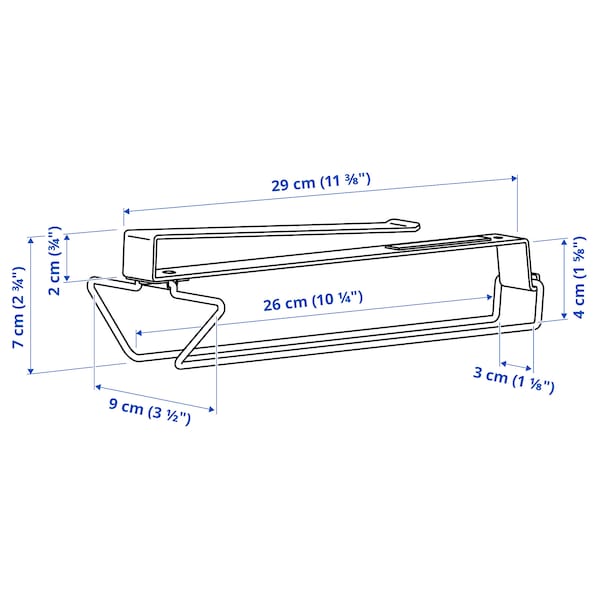 PÅLYCKE - Clip-on multi-purpose rack