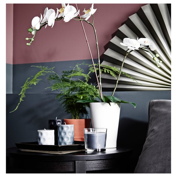 PAPAJA plant pot, white, 12x19 cm