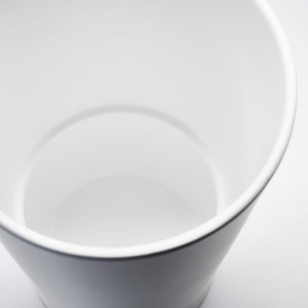 PAPAJA plant pot, white, 12x19 cm