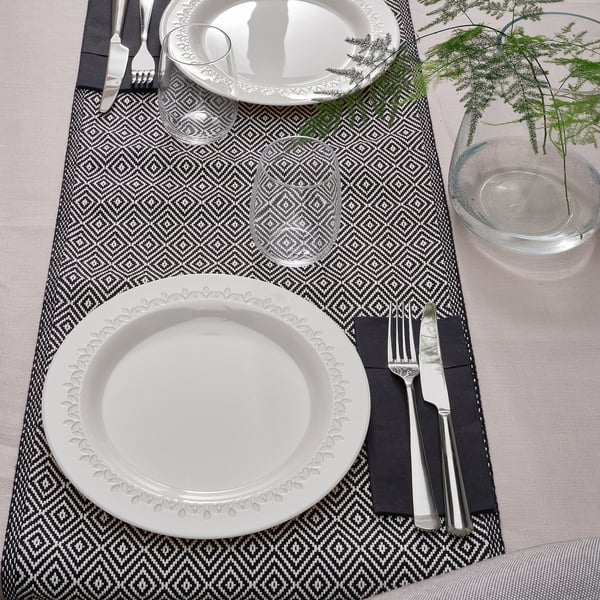 PARADISISK plate, off-white, 26 cm, 4 pack