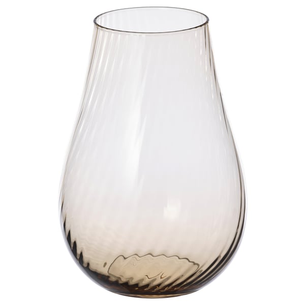 PÅSKÖTRÄD vase, glass/light brown, 20 cm
