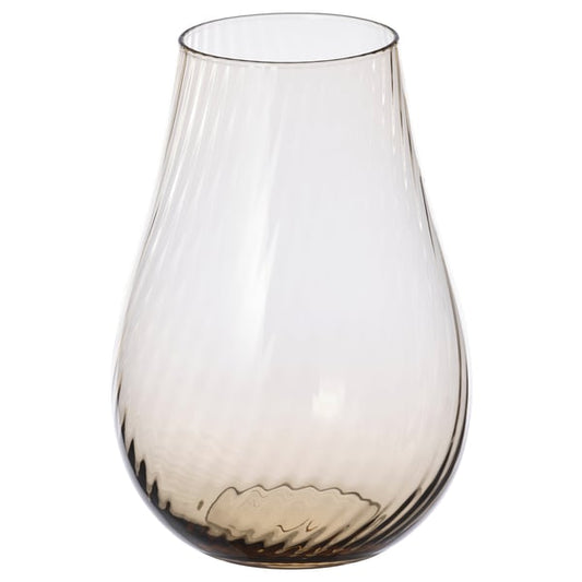 PÅSKÖTRÄD vase, glass/light brown, 20 cm