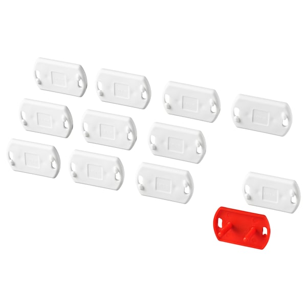 PATRULL safety plug, white, 4.0 cm, 12 pack