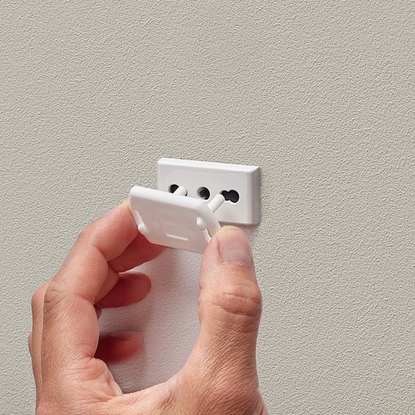 PATRULL safety plug, white, 4.0 cm, 12 pack