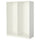 PAX - 2 wardrobe frames, white,150x58x201 cm