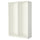 PAX - 2 wardrobe frames, white,150x58x236 cm