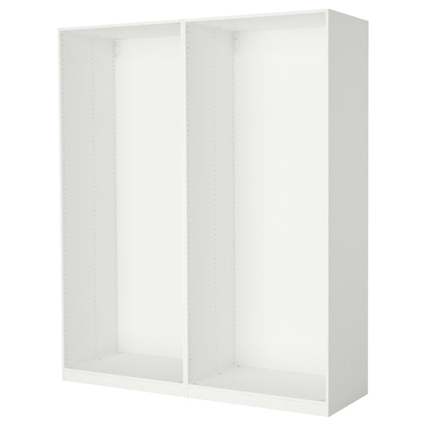 PAX - 2 wardrobe frames, white,200x58x236 cm