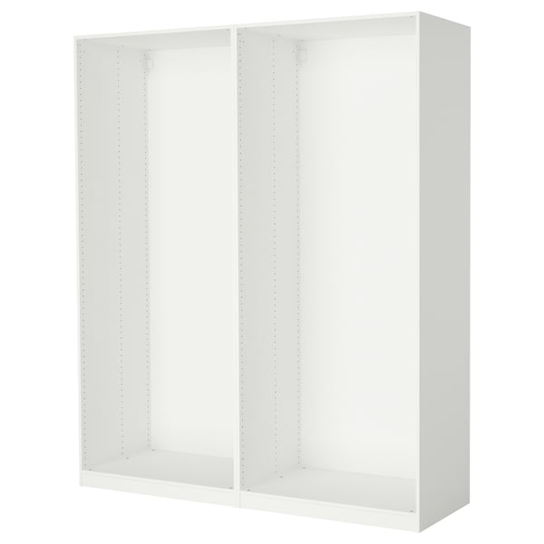 PAX - 2 wardrobe frames, white,200x58x236 cm