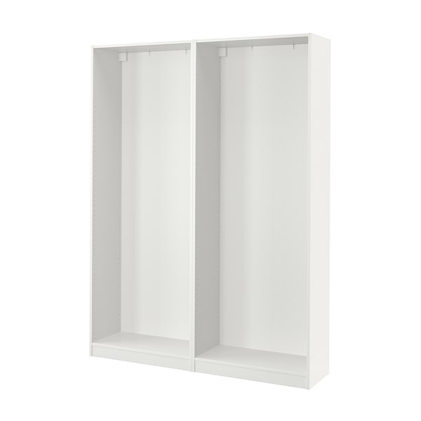 PAX - 2 wardrobe frames, white,150x35x201 cm