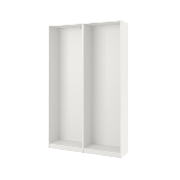 PAX - 2 wardrobe frames, white,150x35x236 cm