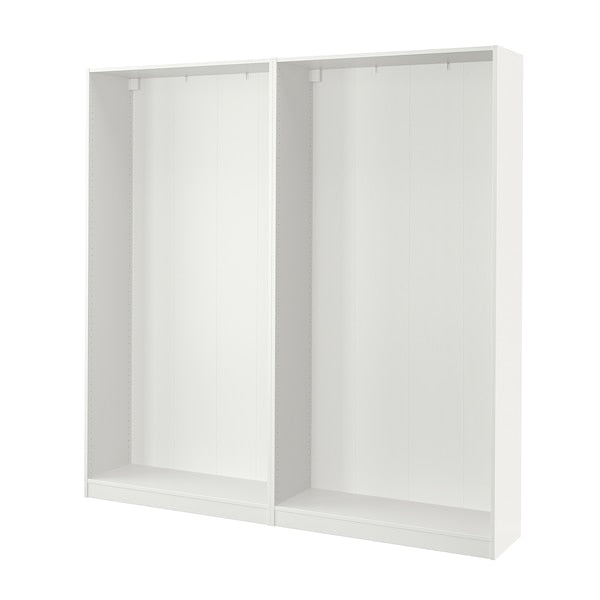 PAX - 2 wardrobe frames, white,200x35x201 cm