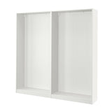 PAX 2 wardrobe frames, white, 200x35x201 cm