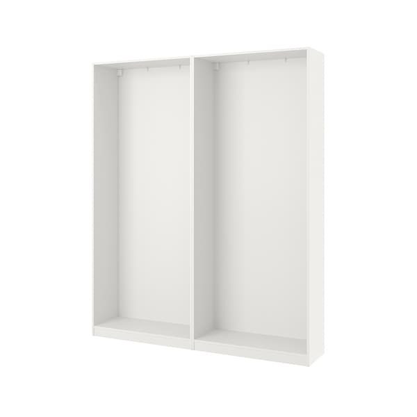 PAX - 2 wardrobe frames, white,200x35x236 cm