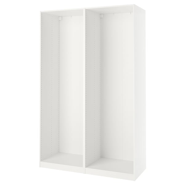 PAX - 2 wardrobe frames, white,150x58x236 cm