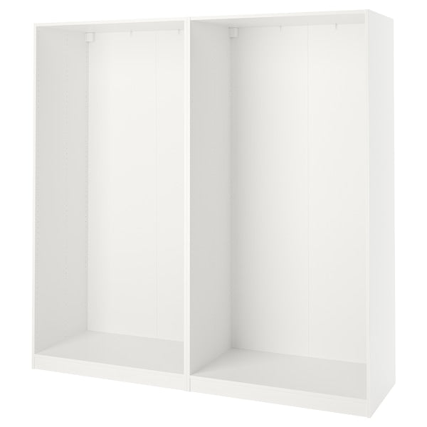PAX - 2 wardrobe frames, white,200x58x236 cm