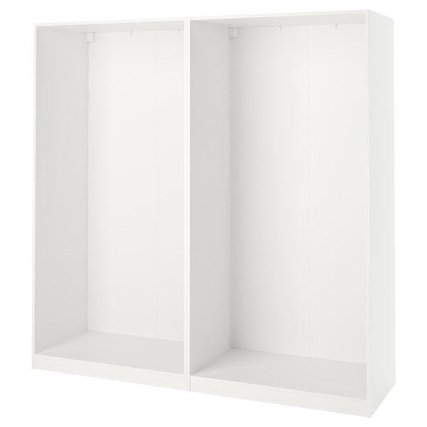 PAX - 2 wardrobe frames, white,200x58x201 cm