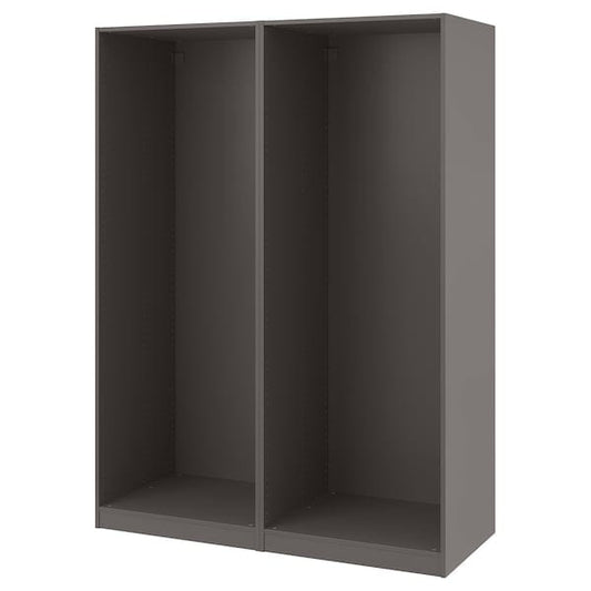 Ikea PAX - 2 wardrobe frames, dark grey,150x58x201 cm