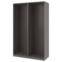 PAX - 2 wardrobe frames, dark grey,150x58x236 cm