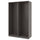 PAX - 2 wardrobe frames, dark grey,150x58x236 cm
