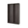 PAX - 2 wardrobe frames, dark grey,150x35x236 cm