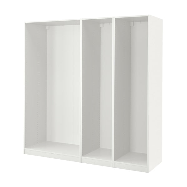 PAX - 3 wardrobe frames, white,200x58x201 cm