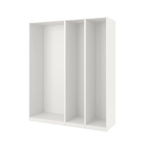 PAX - 3 wardrobe frames, white,200x58x236 cm