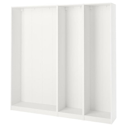 Ikea PAX - 3 wardrobe frames, white,200x35x201 cm