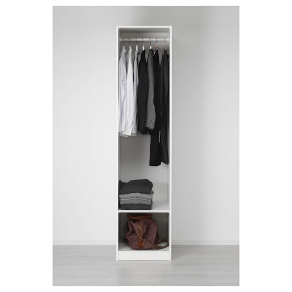 Ikea PAX / ÅHEIM - Wardrobe combination, white/glass mirror,50x60x201 cm