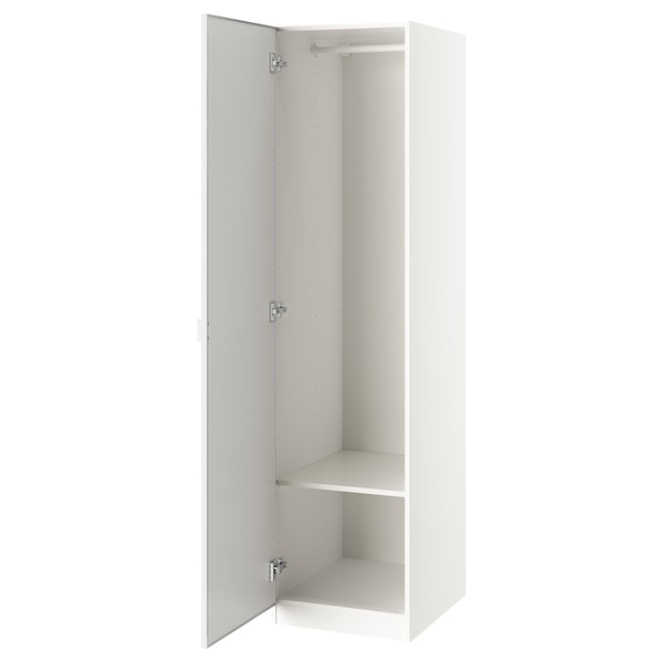 PAX / ÅHEIM - Wardrobe combination, white/glass mirror,50x60x201 cm