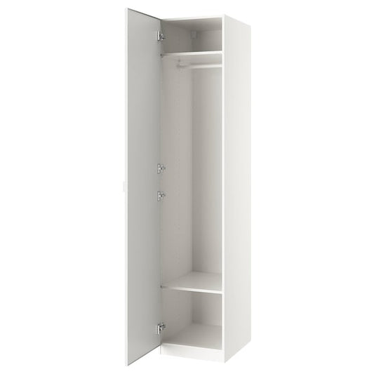 PAX / ÅHEIM - Wardrobe combination, white/glass mirror,50x60x236 cm