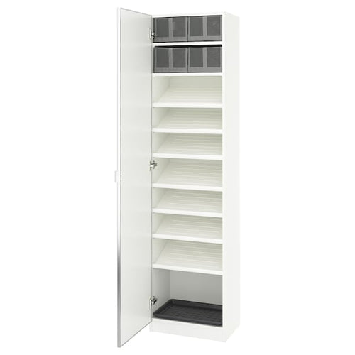 PAX / ÅHEIM - Wardrobe combination, white/glass mirror,50x38x201 cm